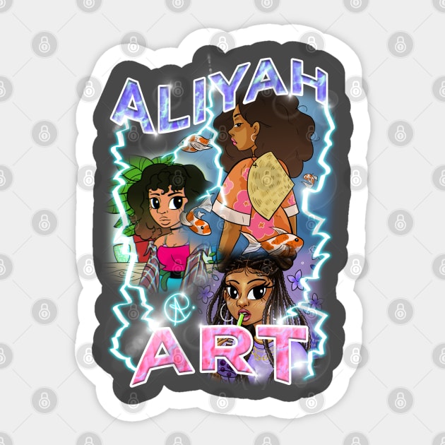 ALIYAH ART Tee Sticker by aliyahart